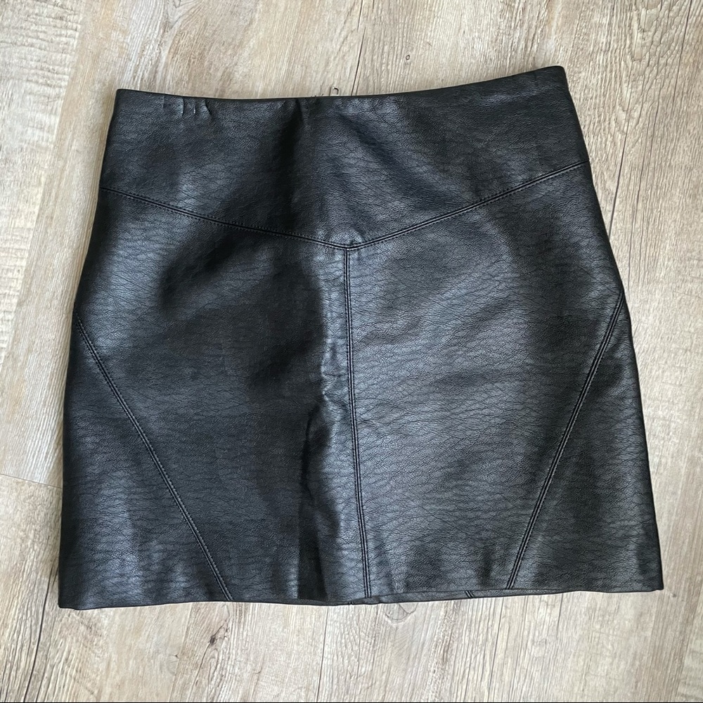 Leather Mini Skirt - NWT
